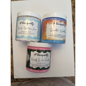 Team Petty Bath Set Of Three Whipped Body Butter Bath Dust Foaming Dust